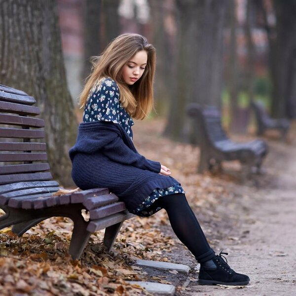 девушка в парке
