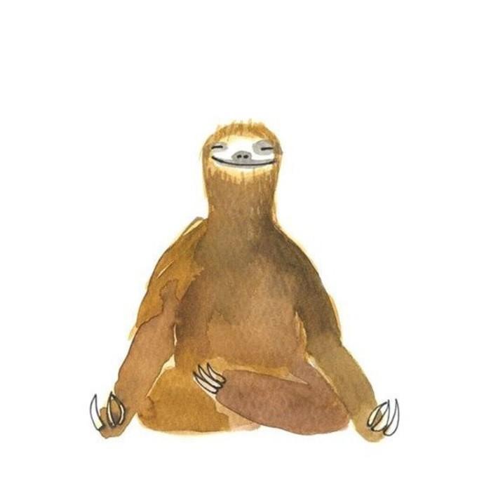 медитация ленивец