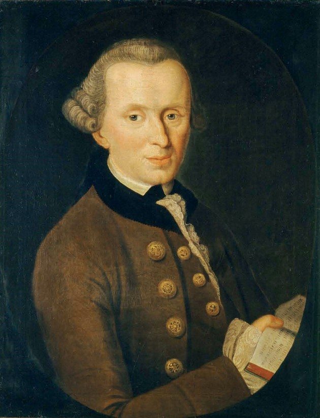 Портрет Иммануила Канта (1724-1804), художник Иоганн Готтлиб Беккер, 1768 год
